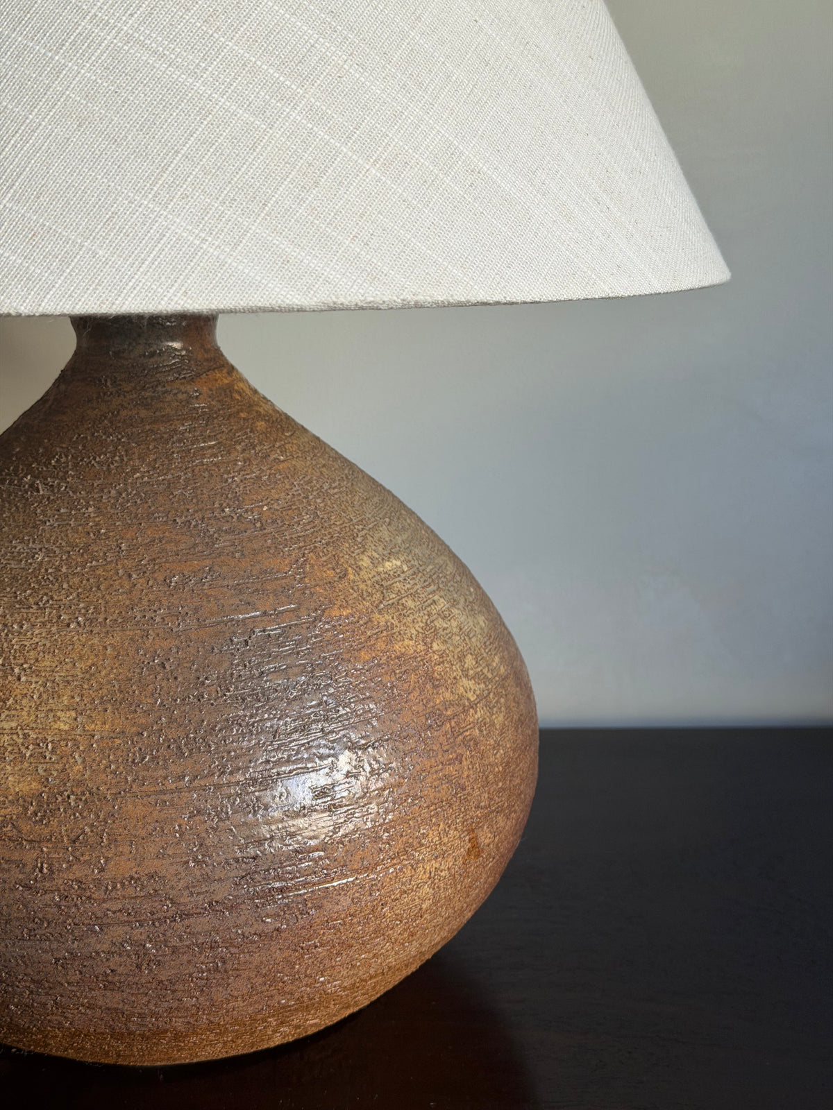 Antique Stoneware Table Lamp