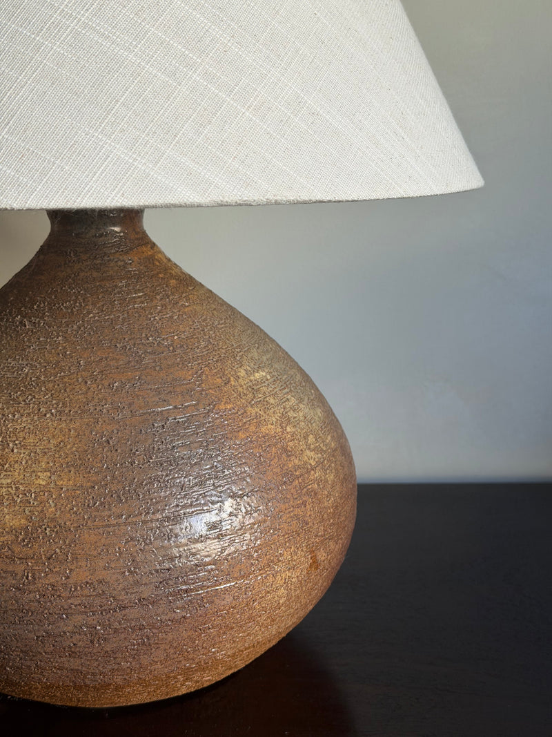 Antique Stoneware Table Lamp
