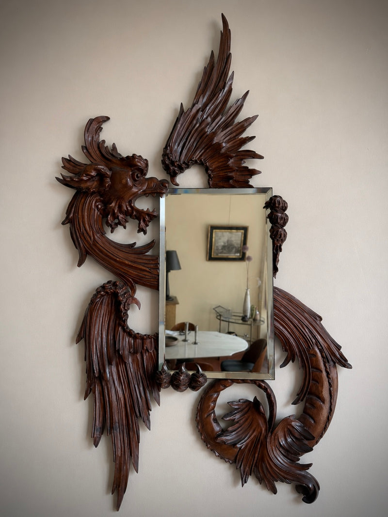 Mirror with Carved Dragon att. Gabriel Viardot
