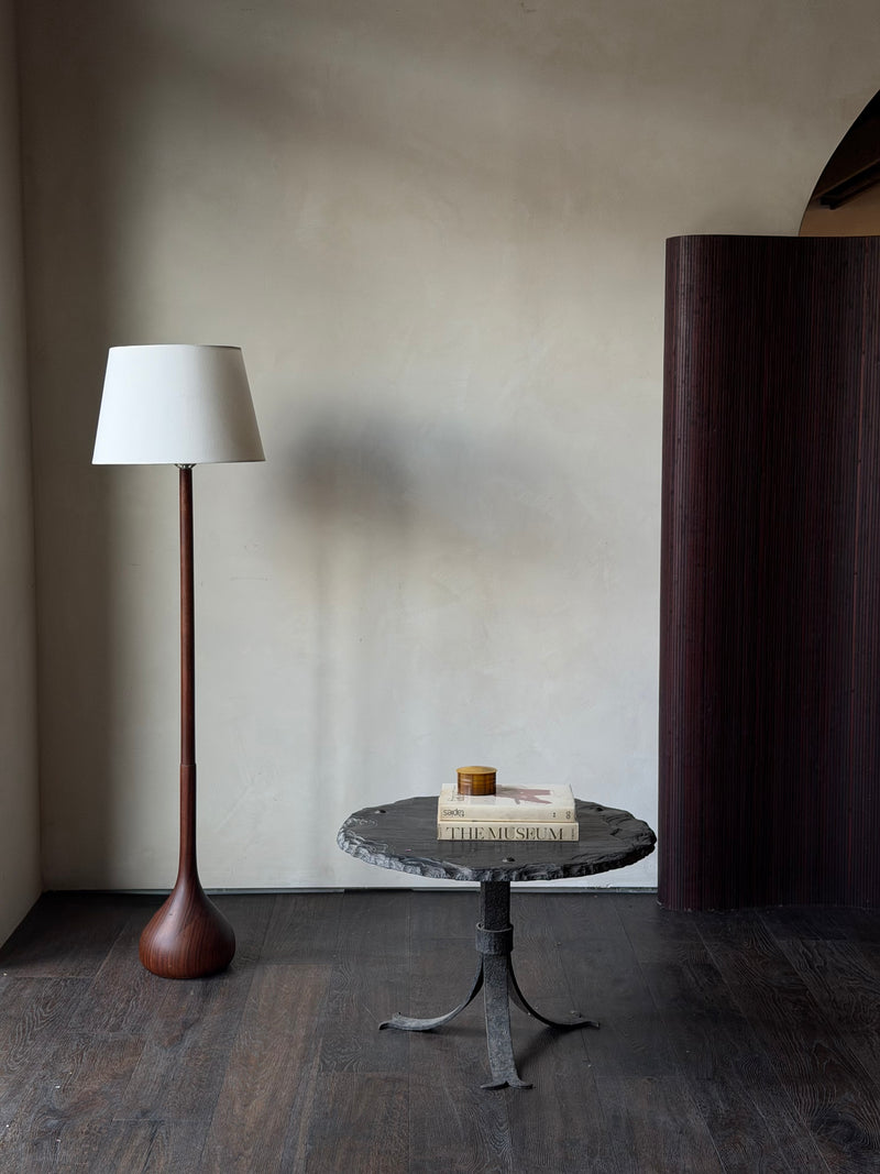 Midcentury Modern Danish Teak Teardrop Floor Lamp