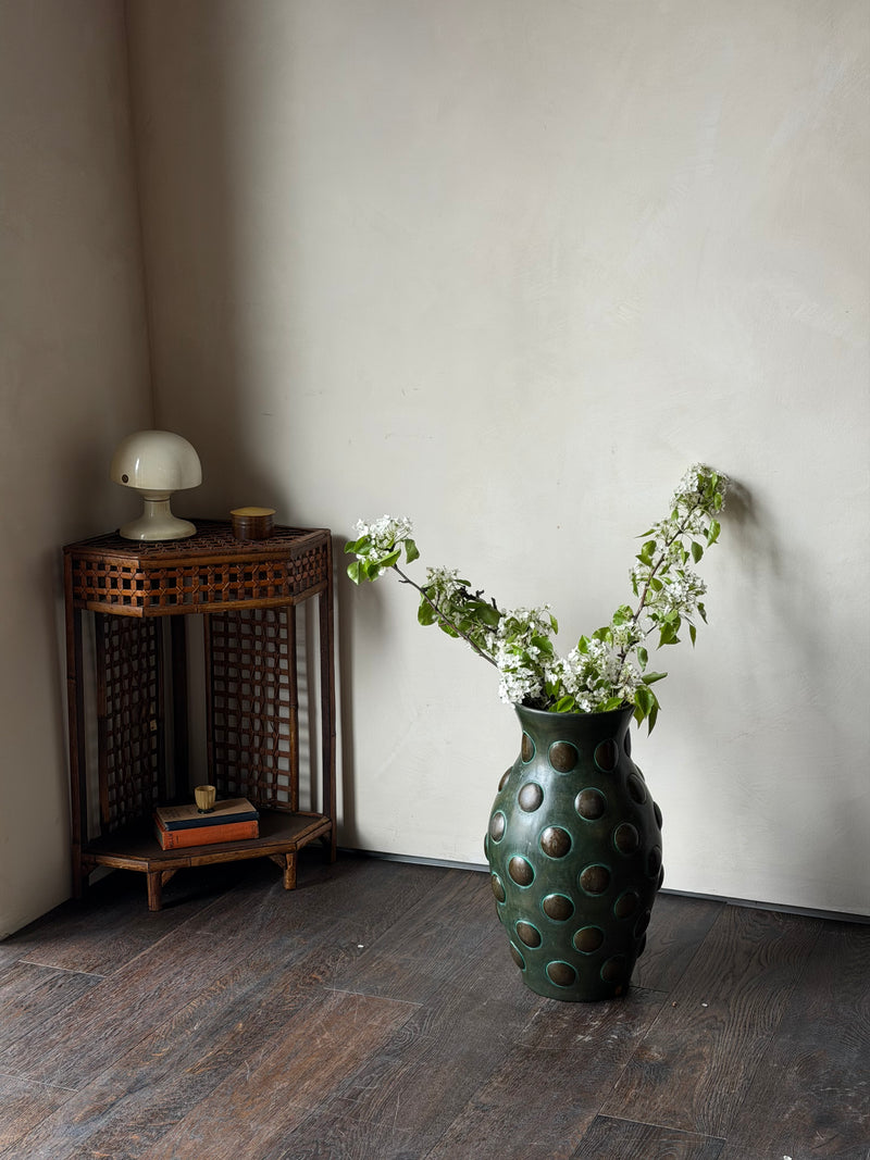 Caned Corner Console