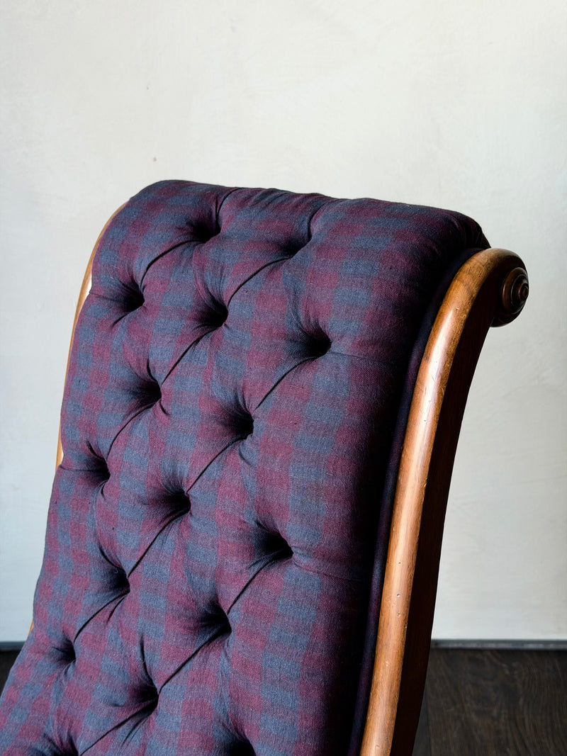 Mid 19th Century English Slipper Chair
