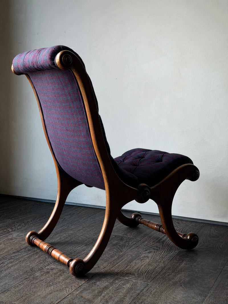 Mid 19th Century English Slipper Chair