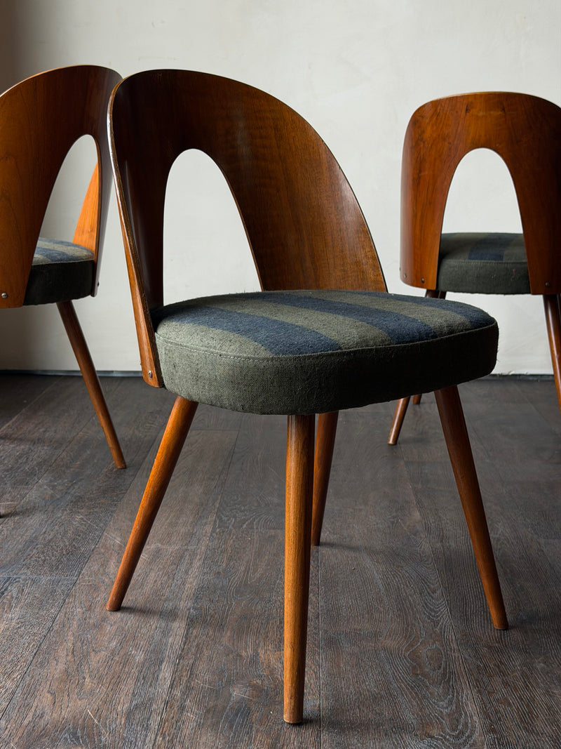 Sculpted Italian Dining Chairs, Six
