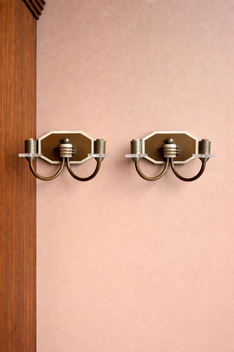 French Art Deco Sconces, Pair