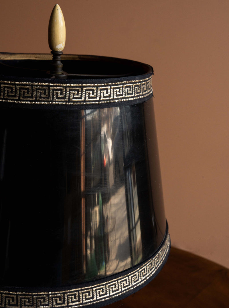 Art Deco Marble Cornucopia Table Lamp