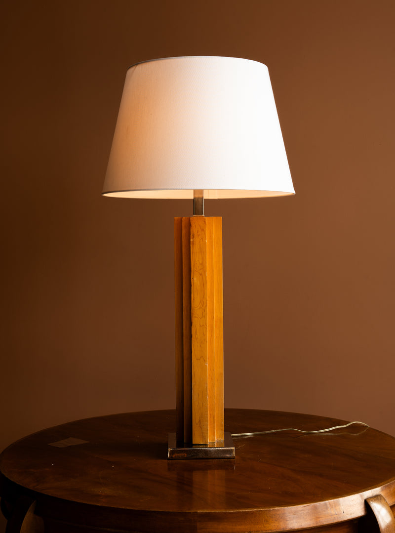 Art Deco Maple Table Lamp