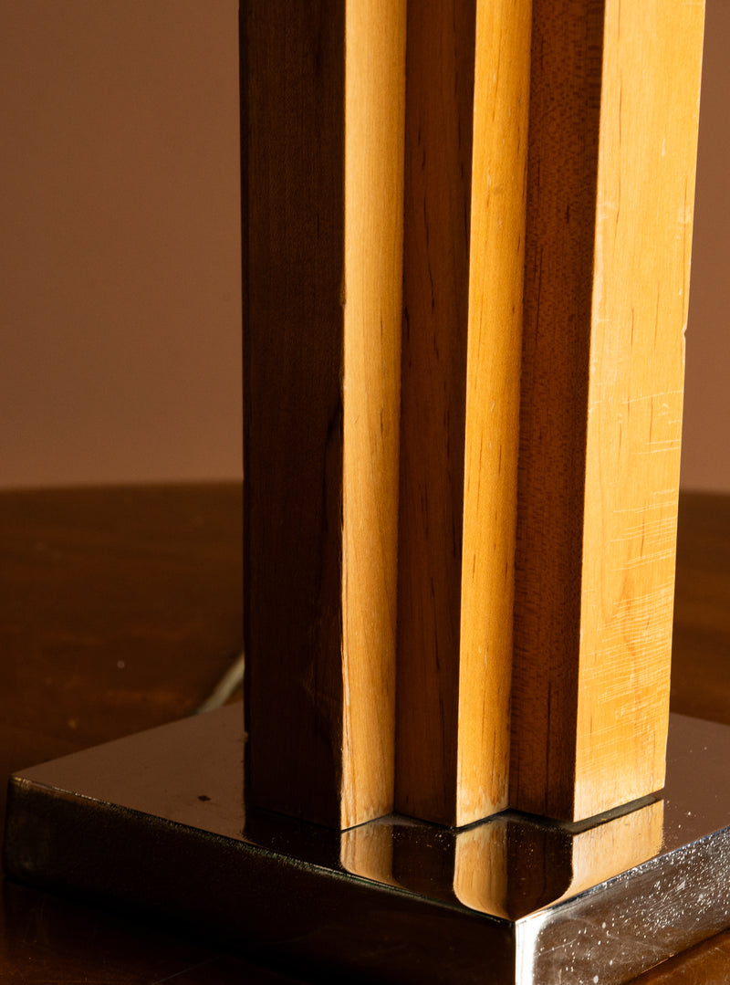 Art Deco Maple Table Lamp