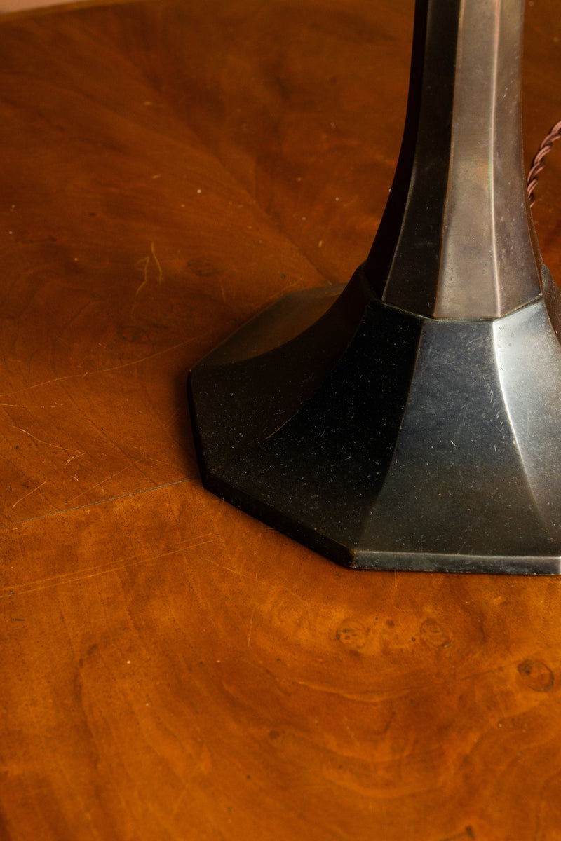 Art Deco Style Bronze Table Lamp