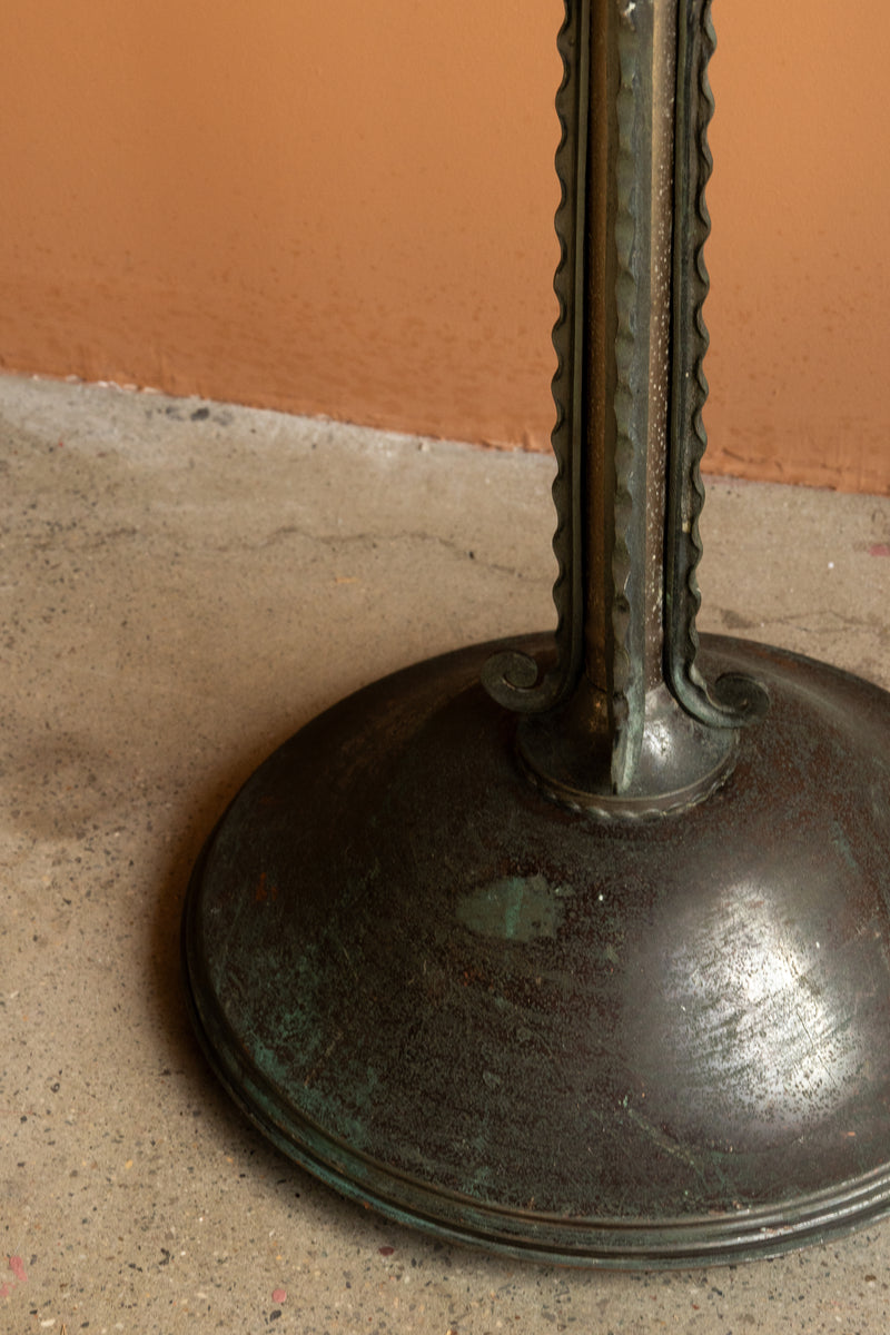 French Art Deco Iron Floor Lamp by Ateliers Etlin, Paris