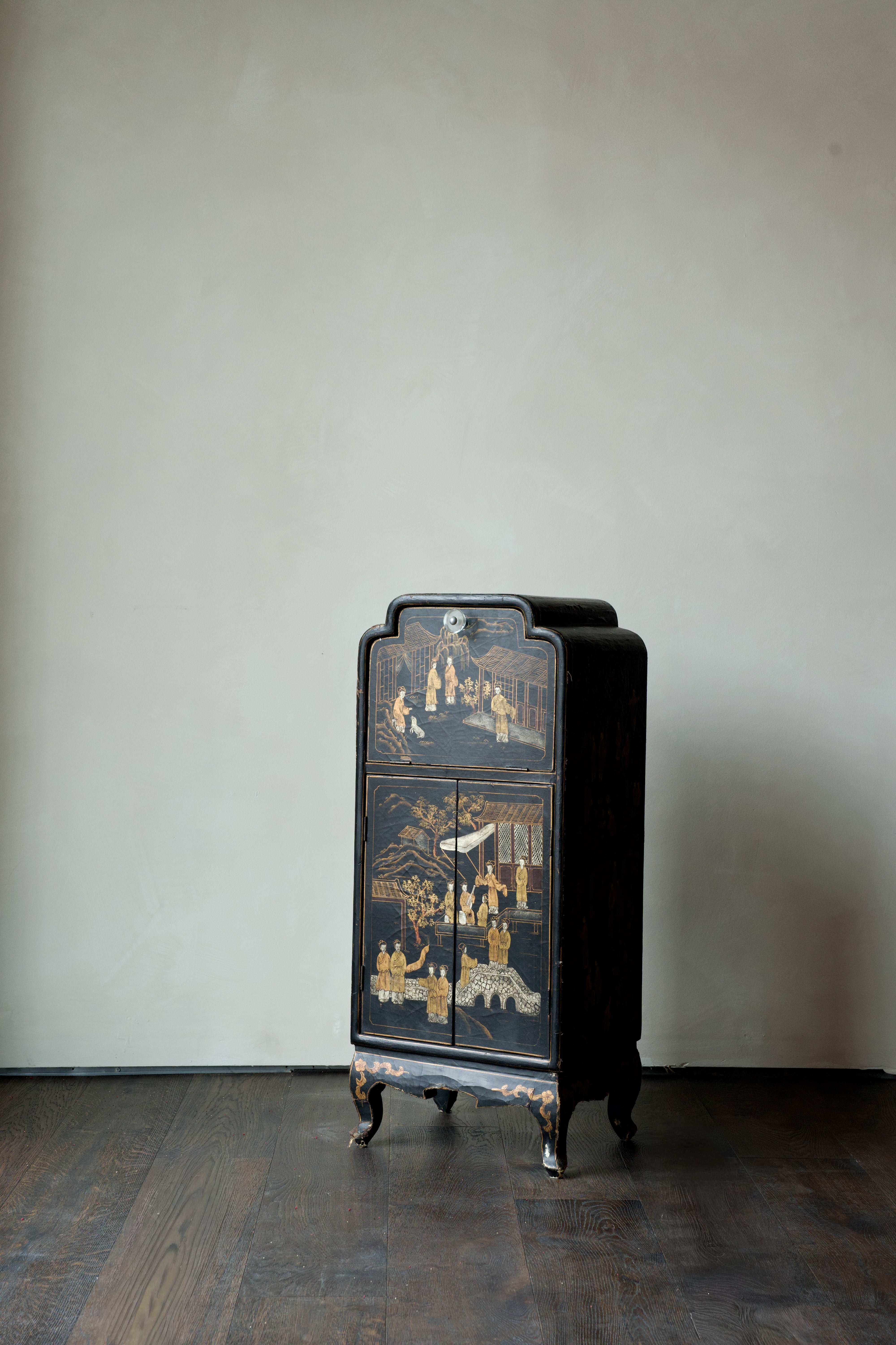 19th Century Chinese Lacquer Cabinet