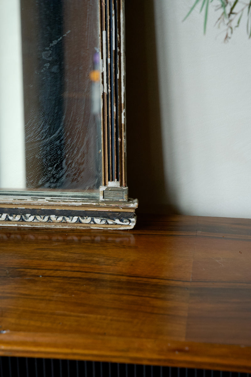 French Painted Trumeau Mirror