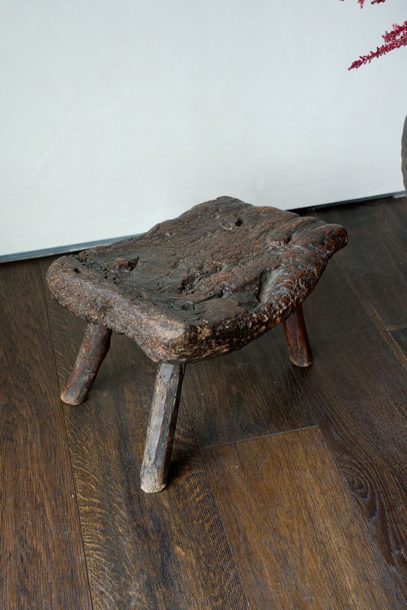 Carved Wooden Stool, c. 1900