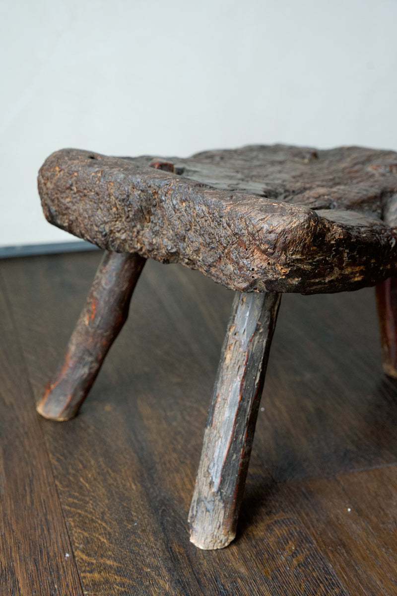 Carved Wooden Stool, c. 1900