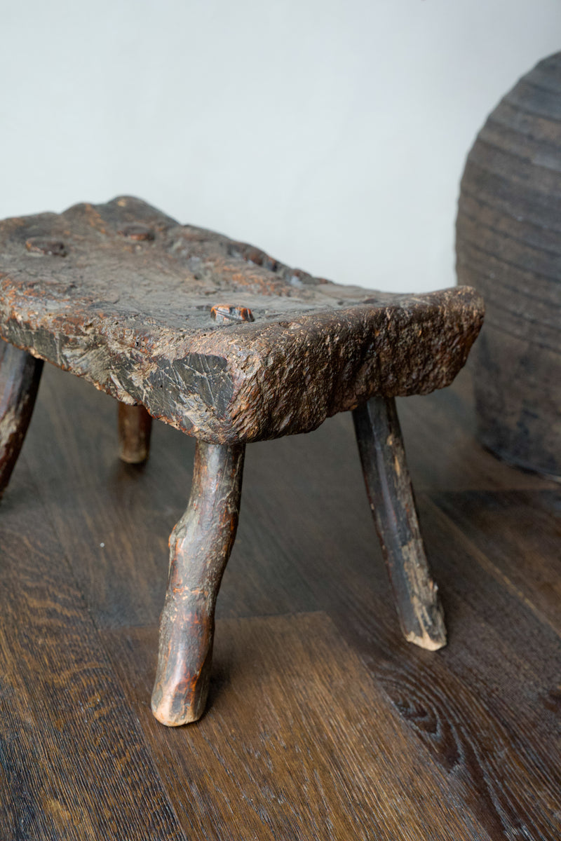 Carved Wooden Stool, c. 1900