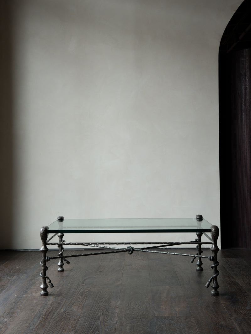 Iron Coffee Table in the style of Diego Giacometti