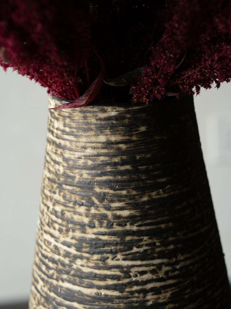 Black and White Ceramic Vase