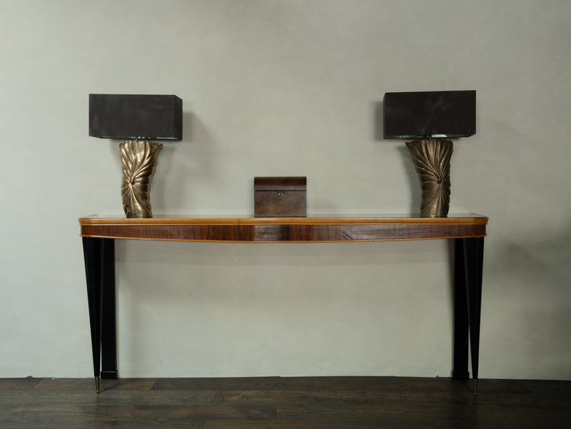 Sculptural Brass Lamps by Chapman Lighting