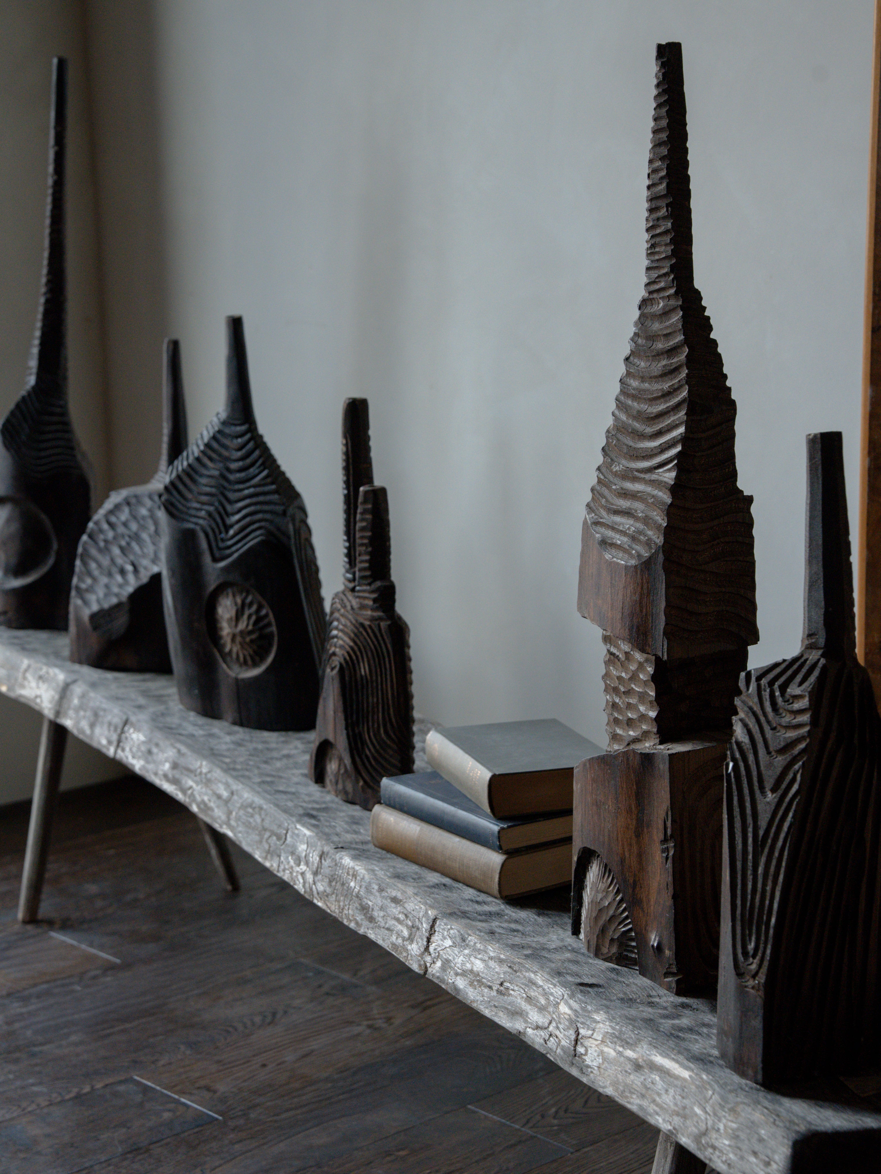 Black Wood Sculptures