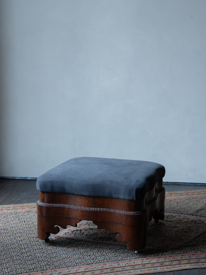 Walnut Stool, c.1830