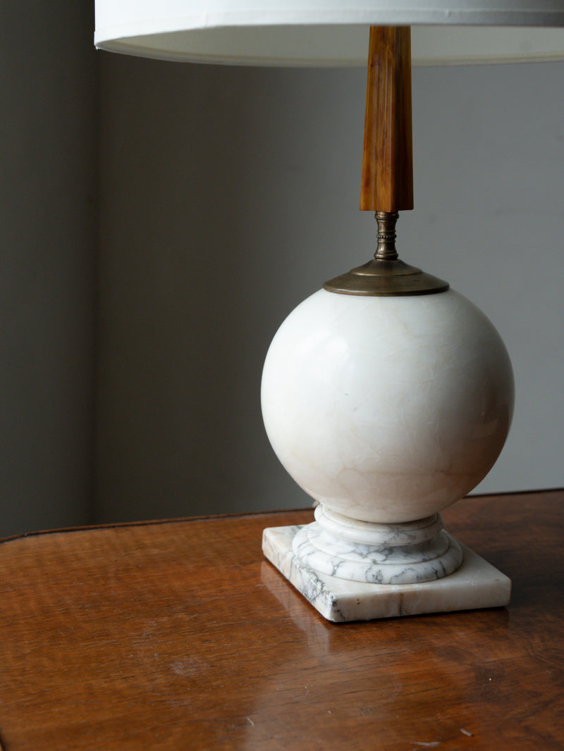 Marble Globe Lamp, c. 1930