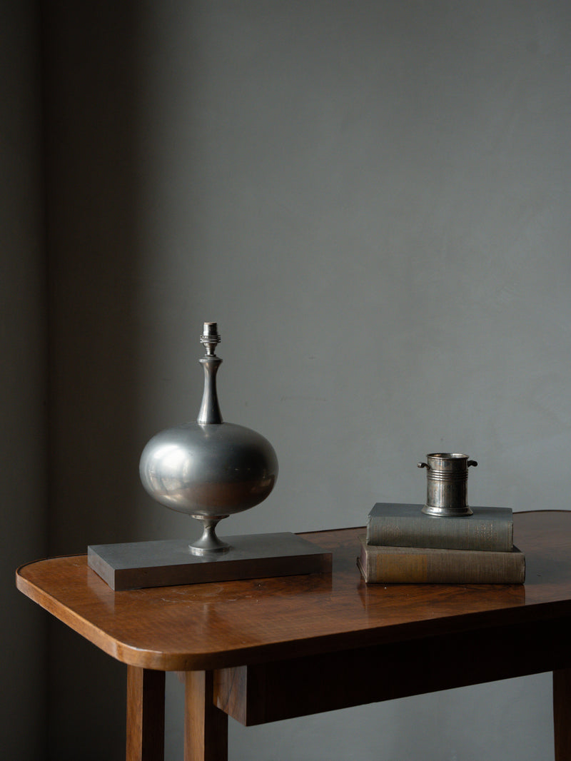 Sculptural Metal Table Lamp