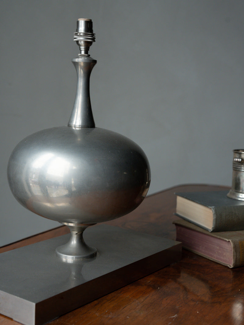 Sculptural Metal Table Lamp