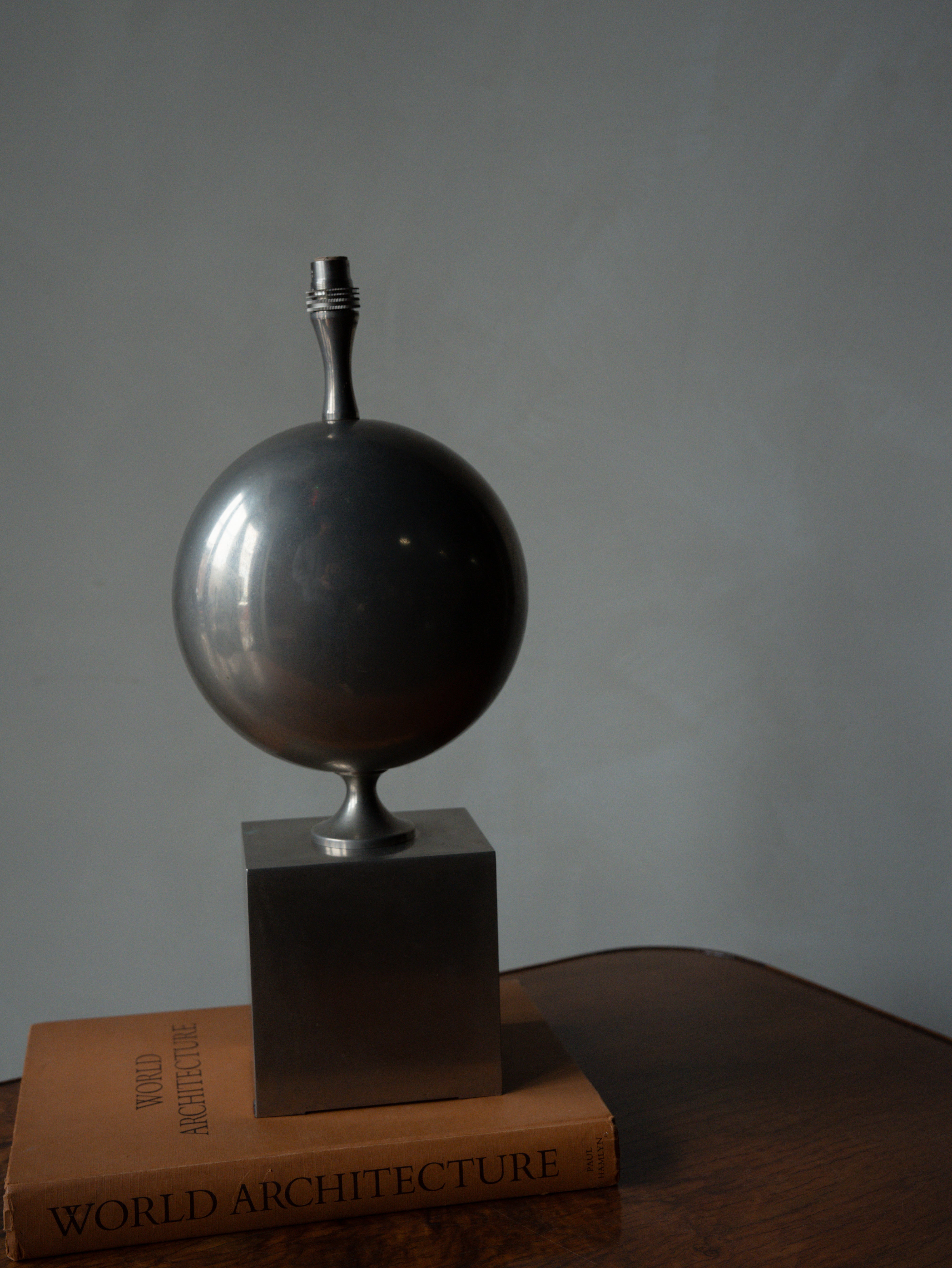 Sculptural Metal Table Lamp