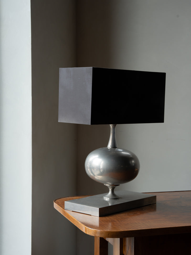 Sculptural Metal Table Lamp