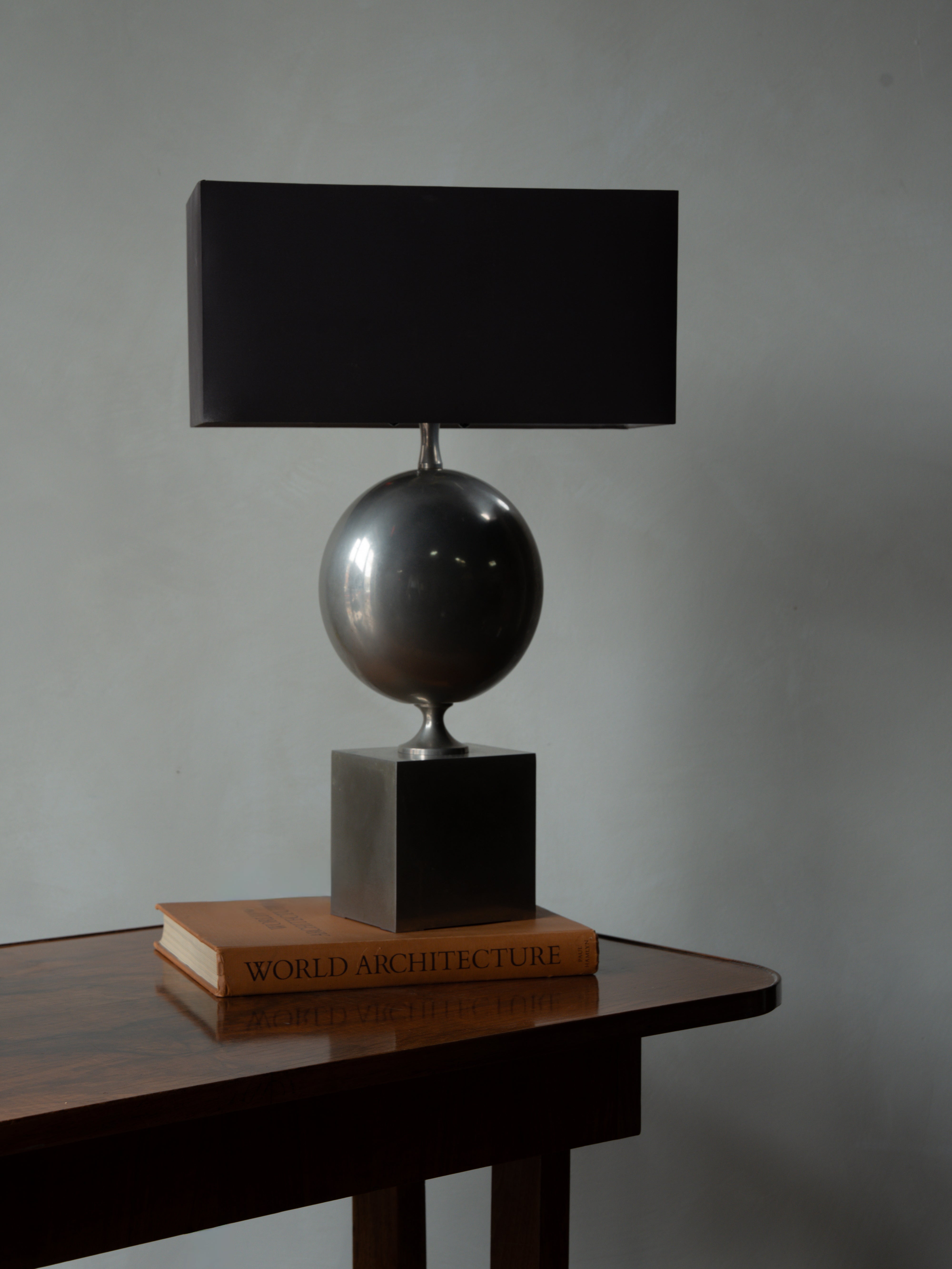 Sculptural Metal Table Lamp