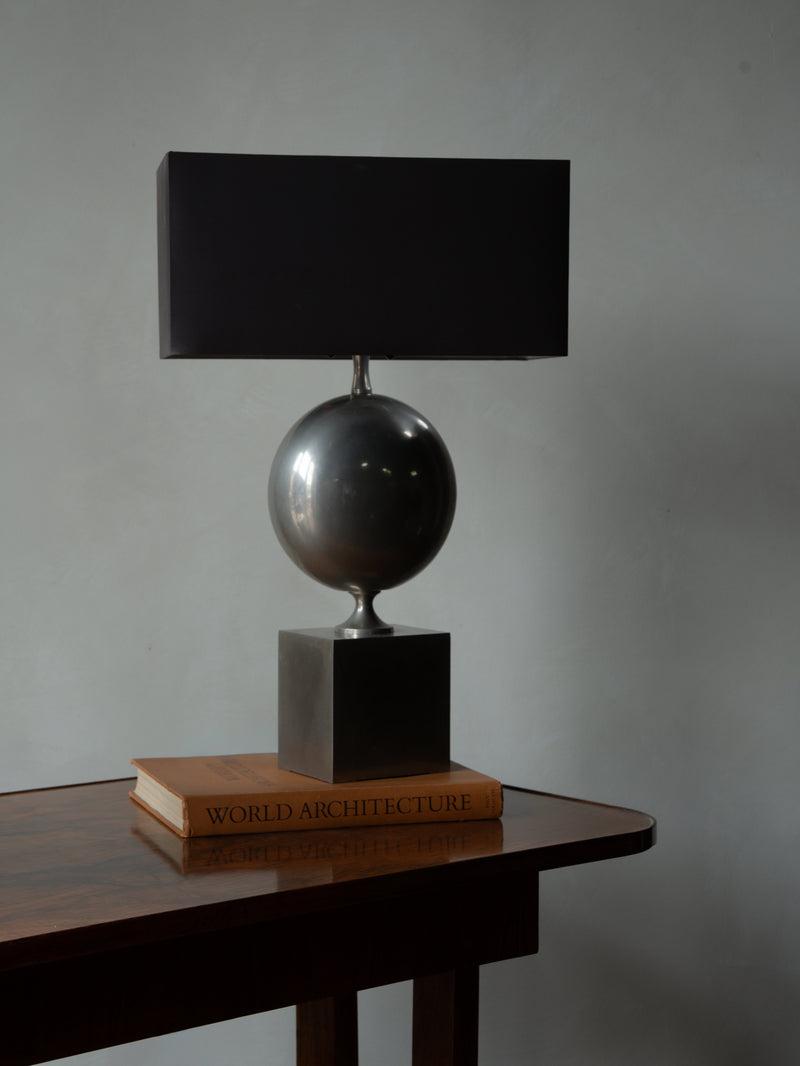 Sculptural Metal Table Lamp