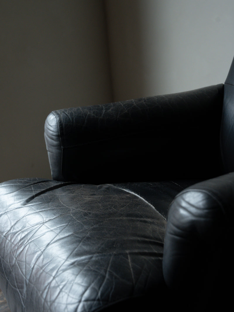 Danish Leather Armchair in the style of Frits Henningsen, c. 1960