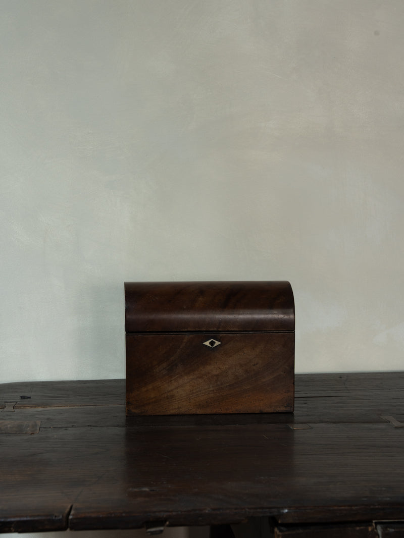 English Mahogany Jewelry Box