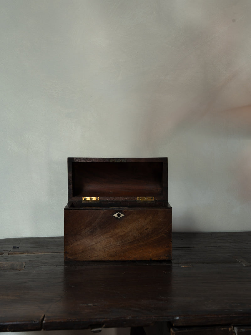 English Mahogany Jewelry Box