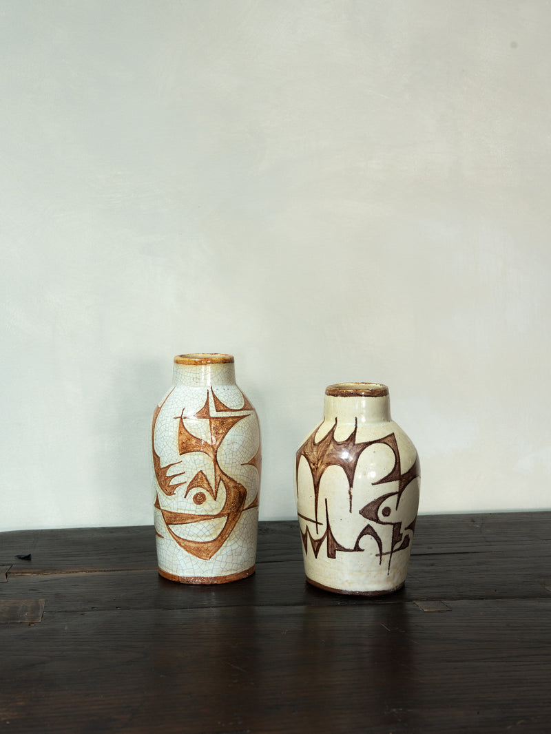 Early Midcentury Geometric Vases