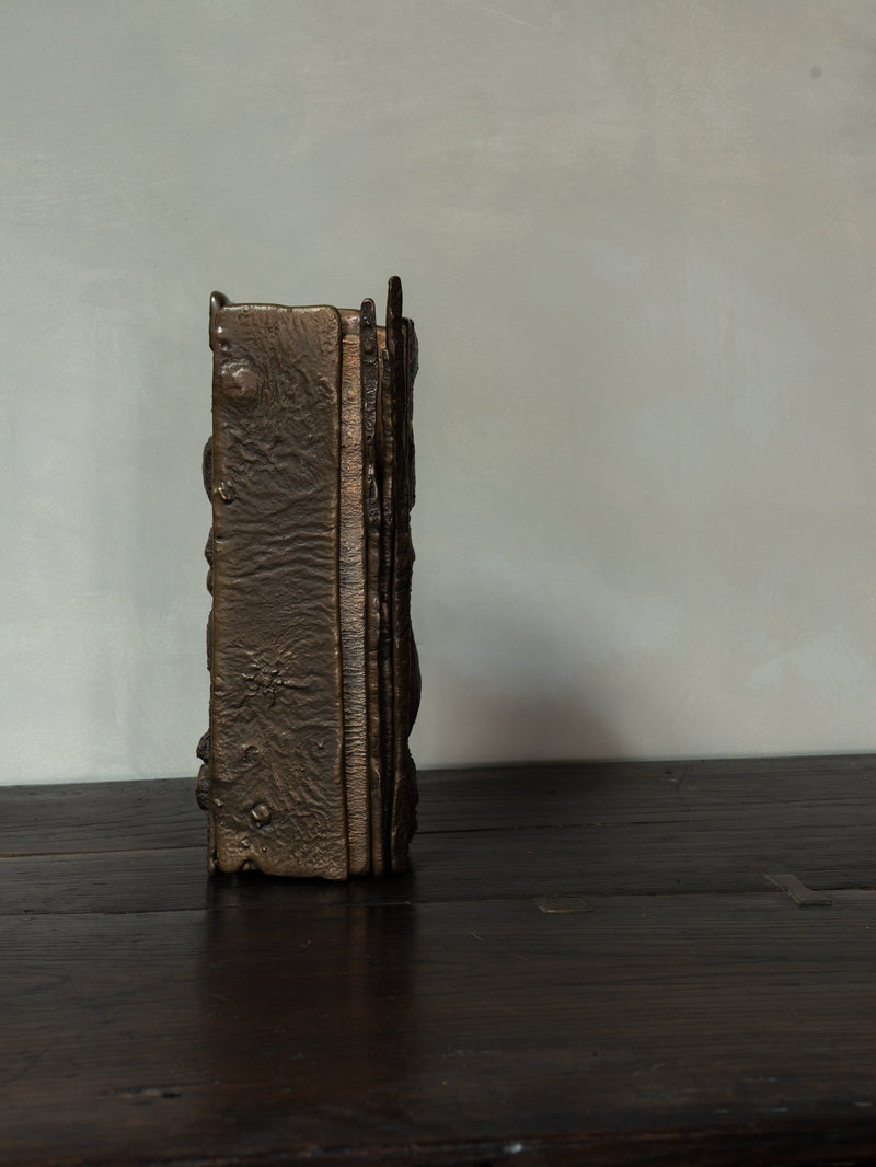 Cast Bronze Brutalist Object