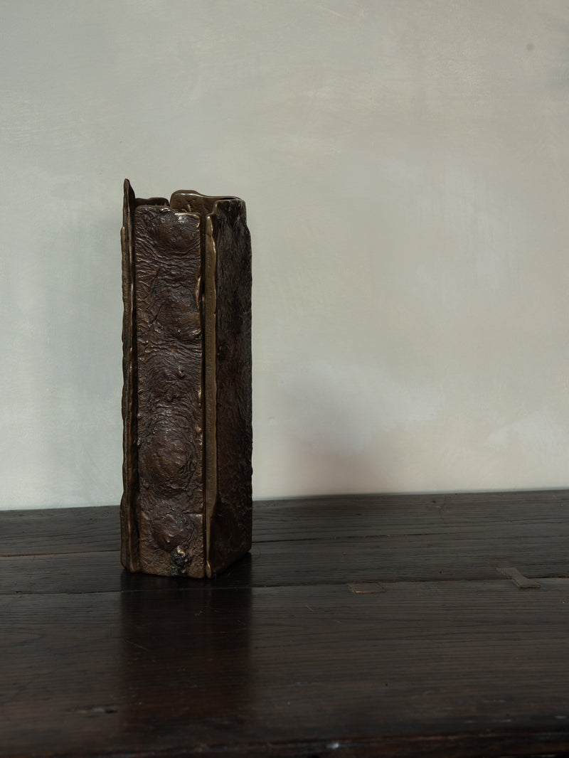 Cast Bronze Brutalist Object