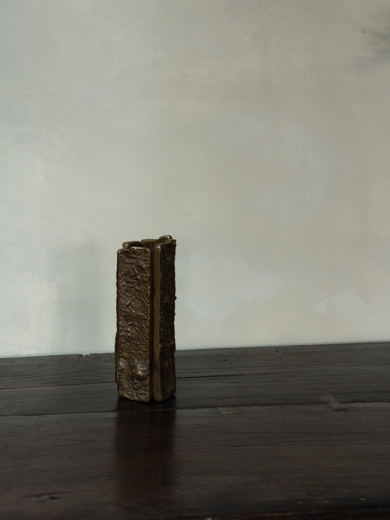 Cast Bronze Brutalist Object