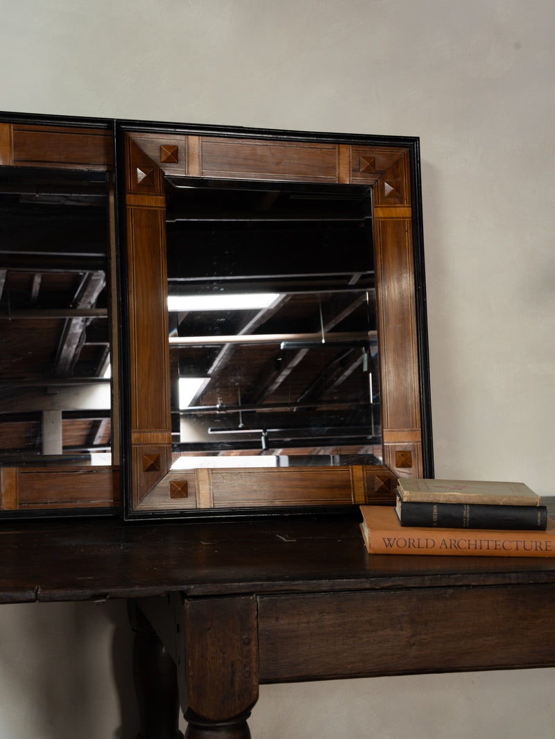 Beautiful Pair of Art Deco Mahoghany Mirrors