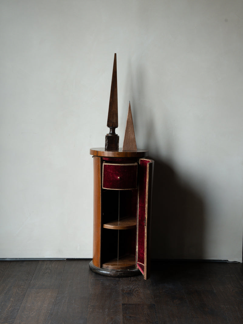 Cylindrical Wooden Display Stand