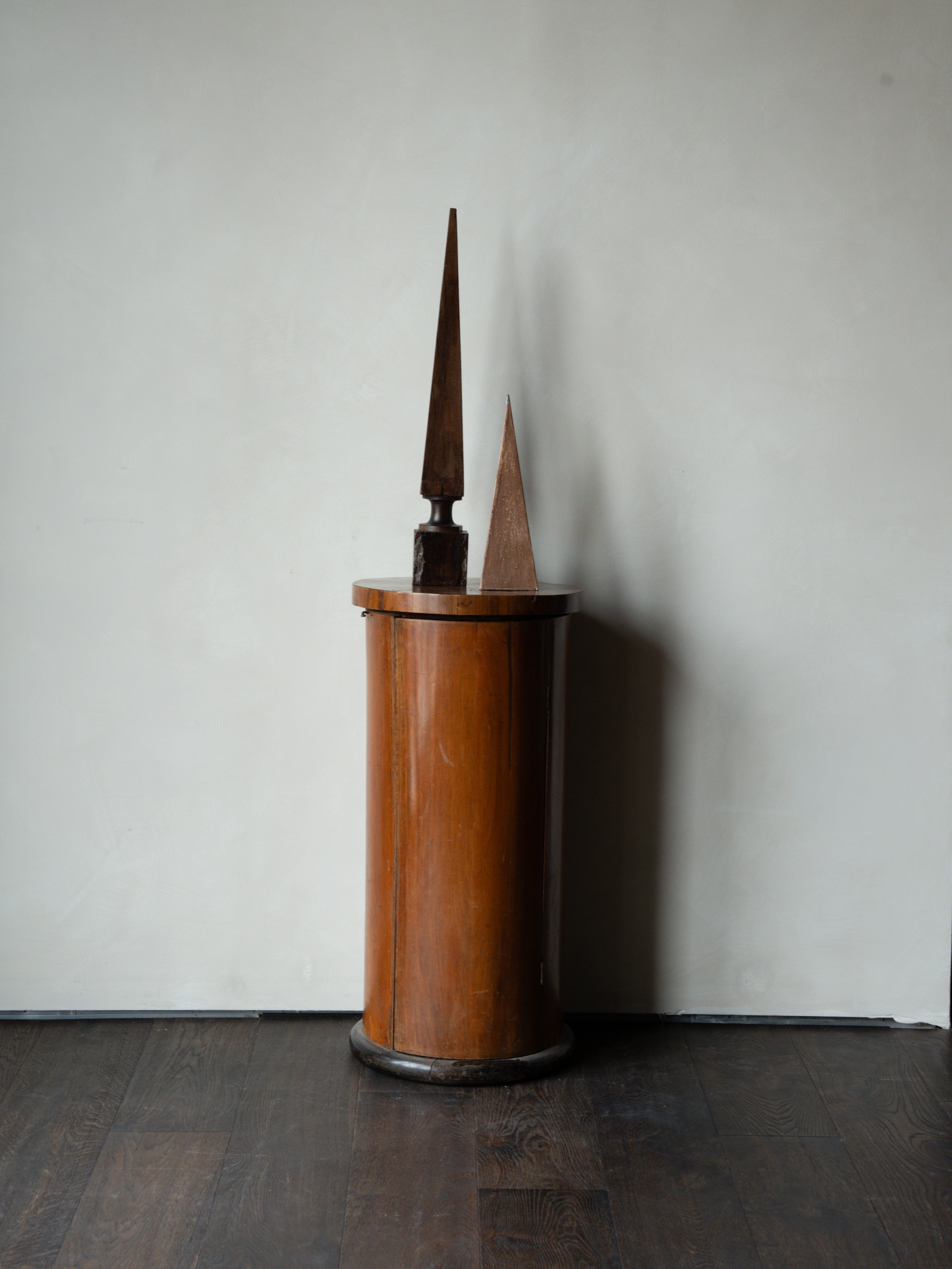 Cylindrical Wooden Display Stand