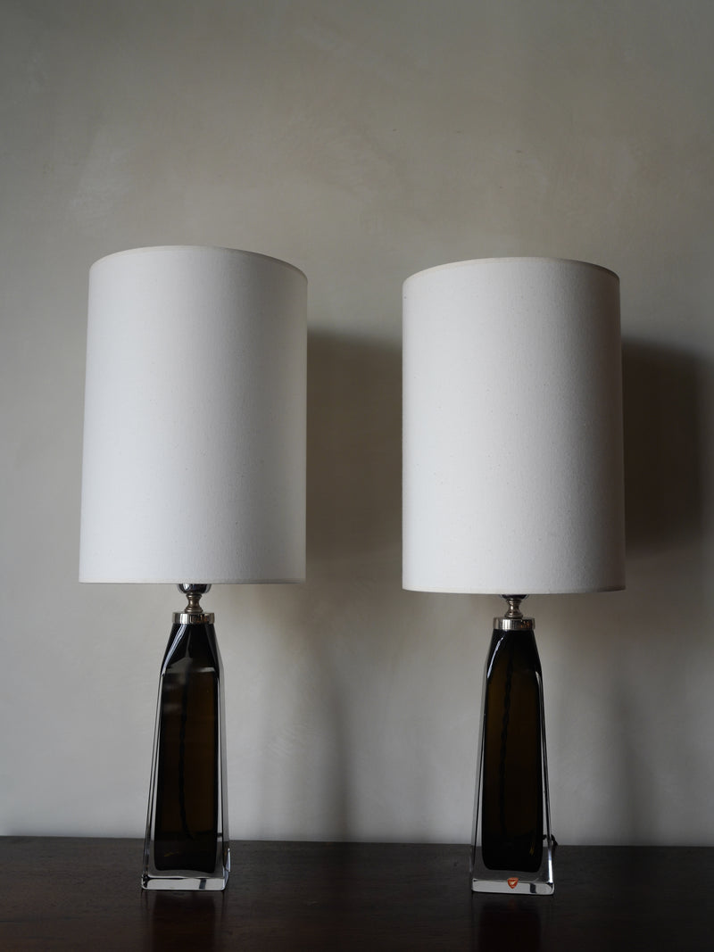 Murano Glass Lamp, Pair