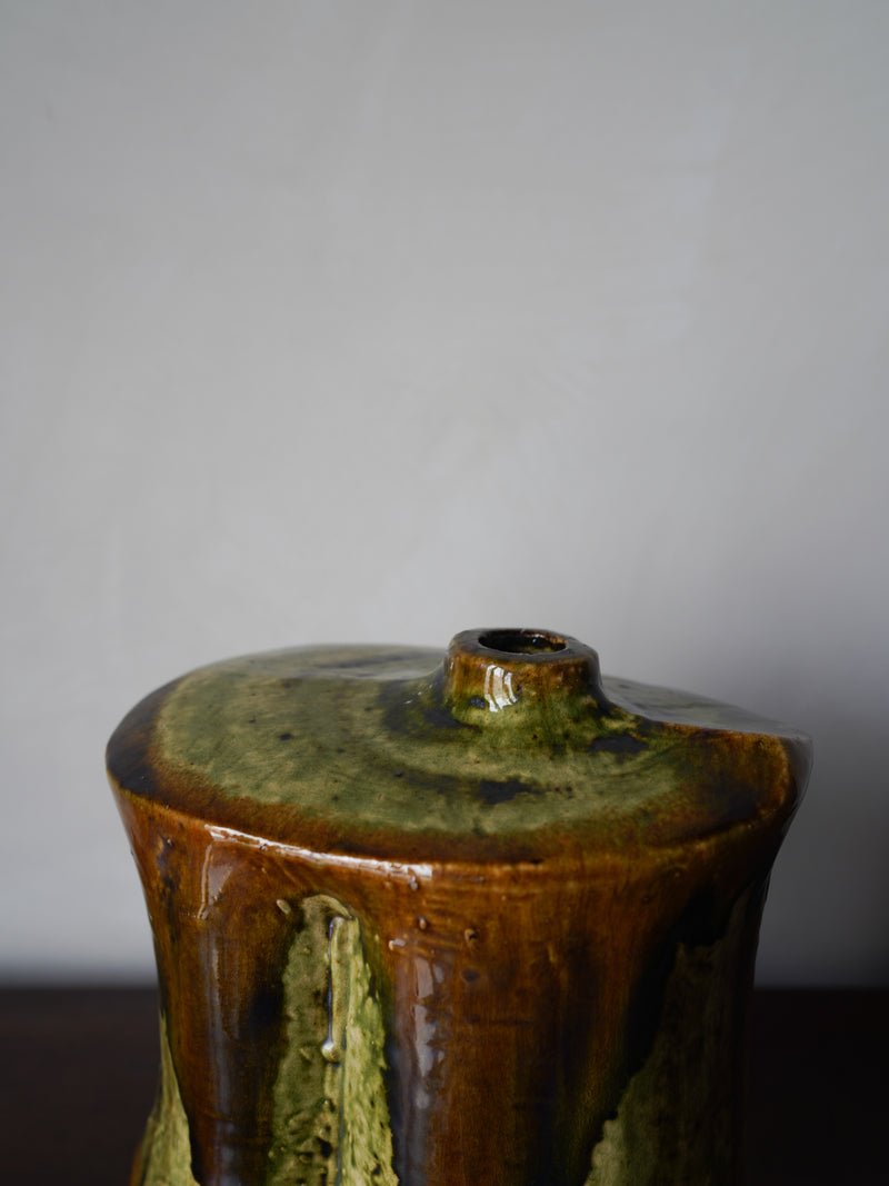 Hungarian Drip Glaze Ceramic Vase