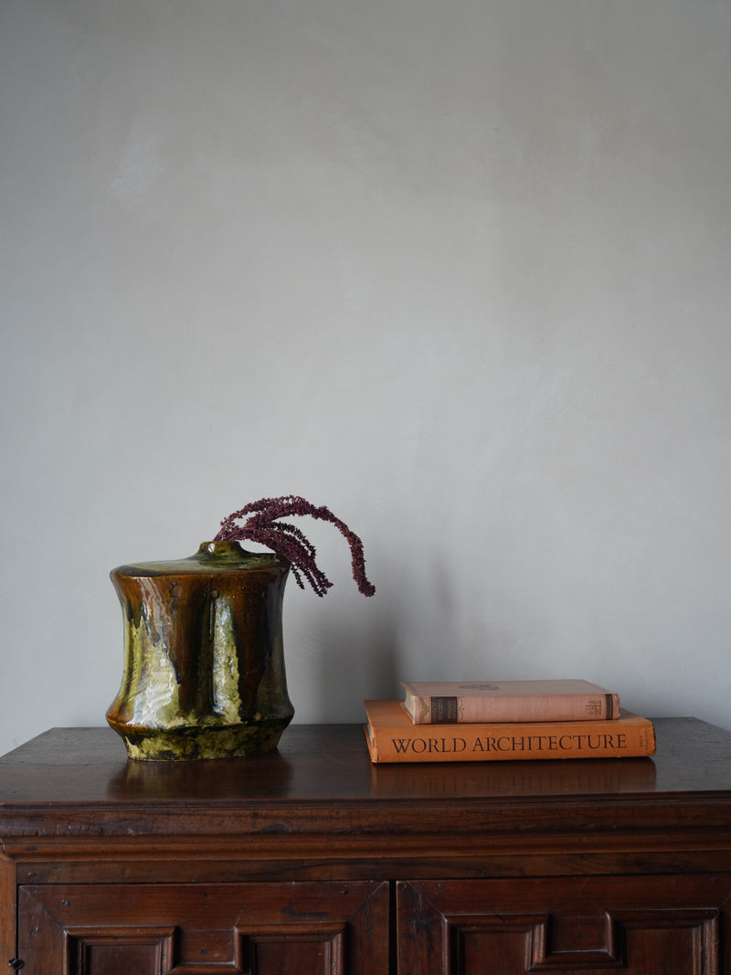 Hungarian Drip Glaze Ceramic Vase