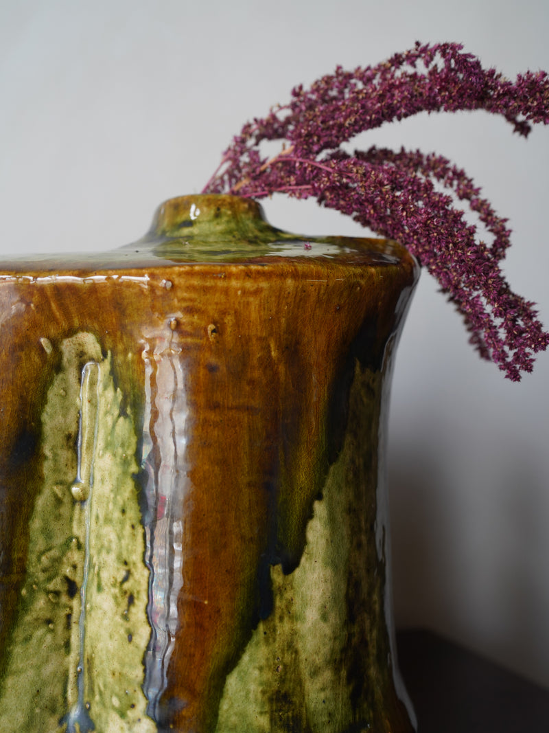 Hungarian Drip Glaze Ceramic Vase