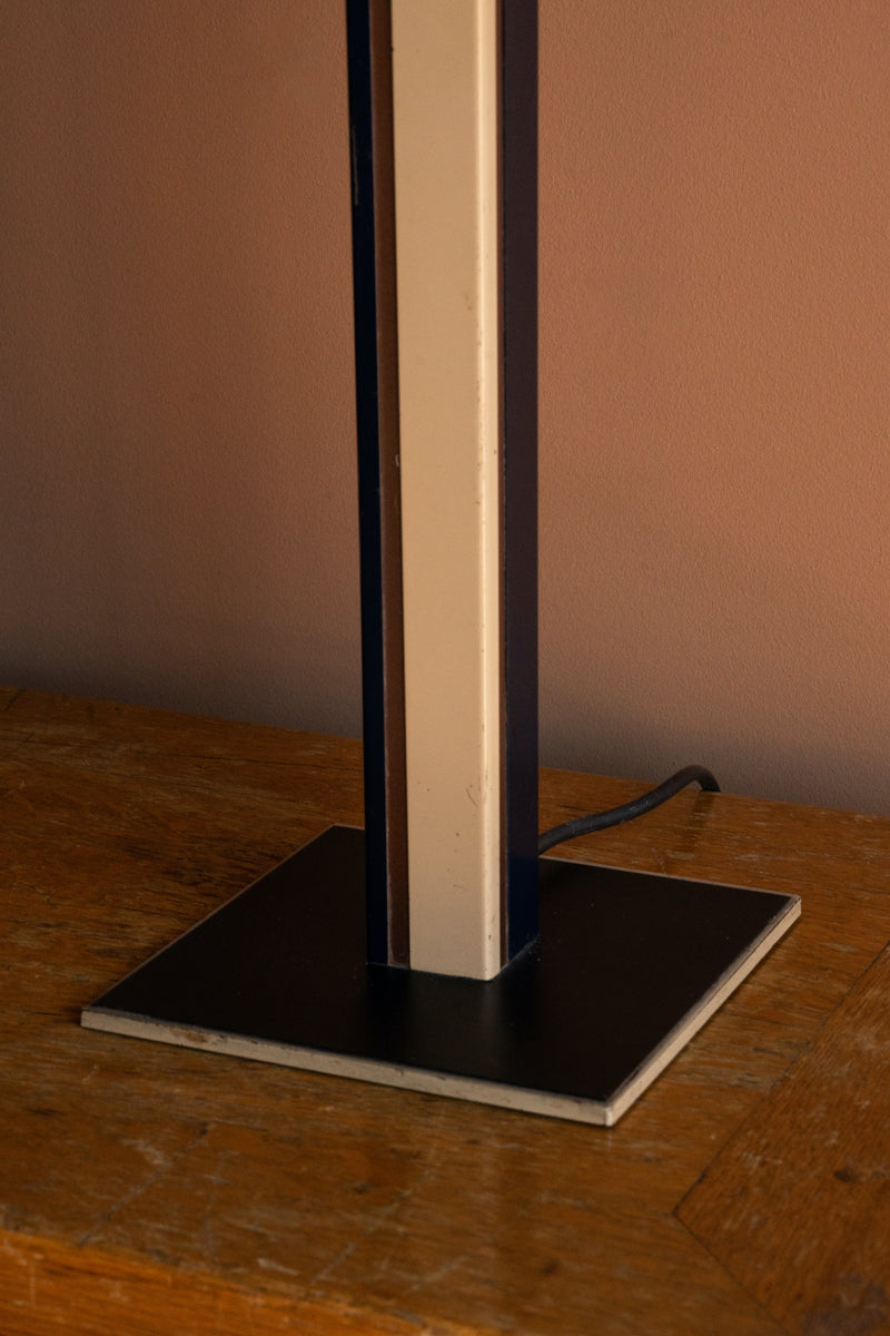 Art Deco Steel Table Lamps, Pair