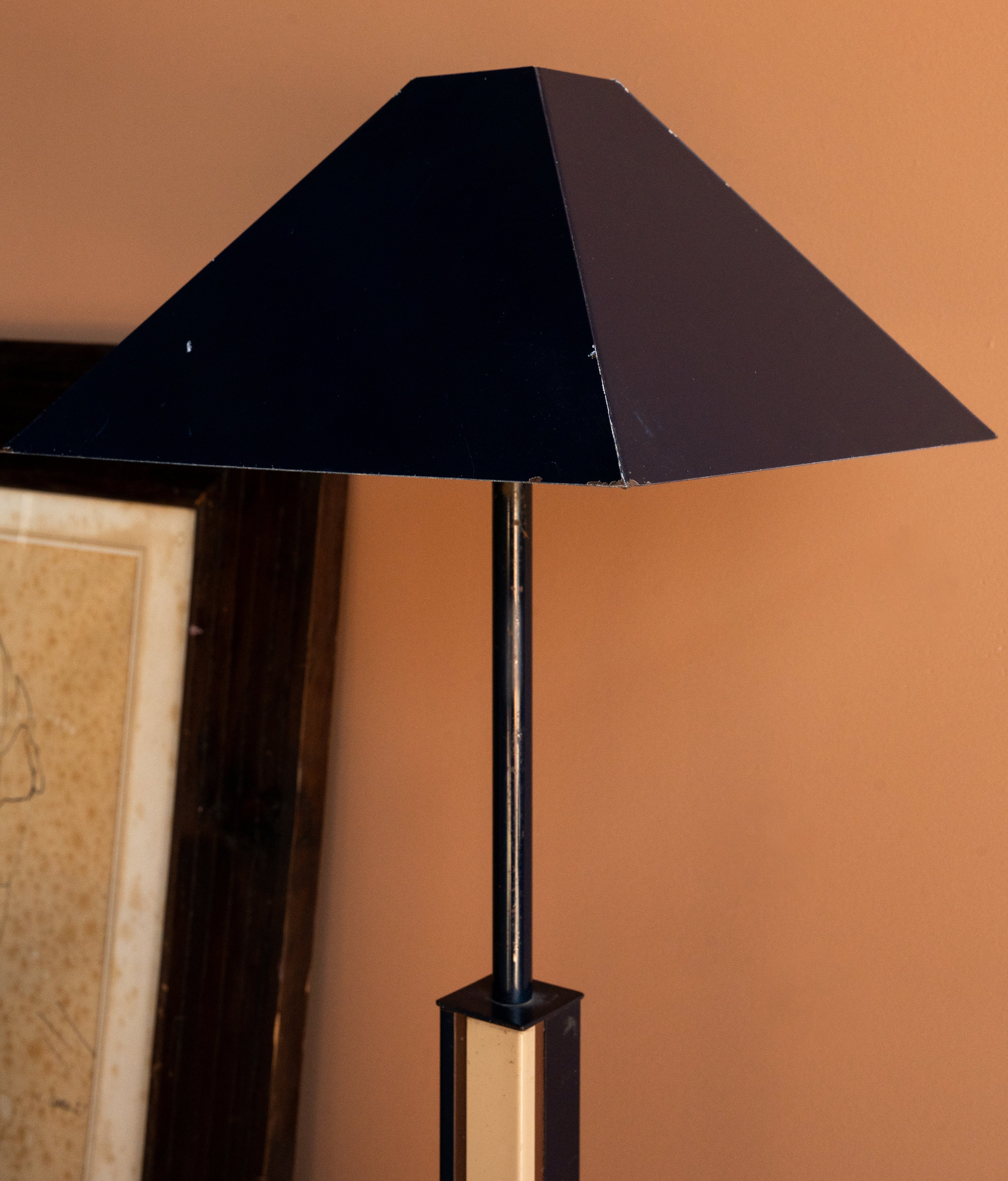 Art Deco Steel Table Lamps, Pair