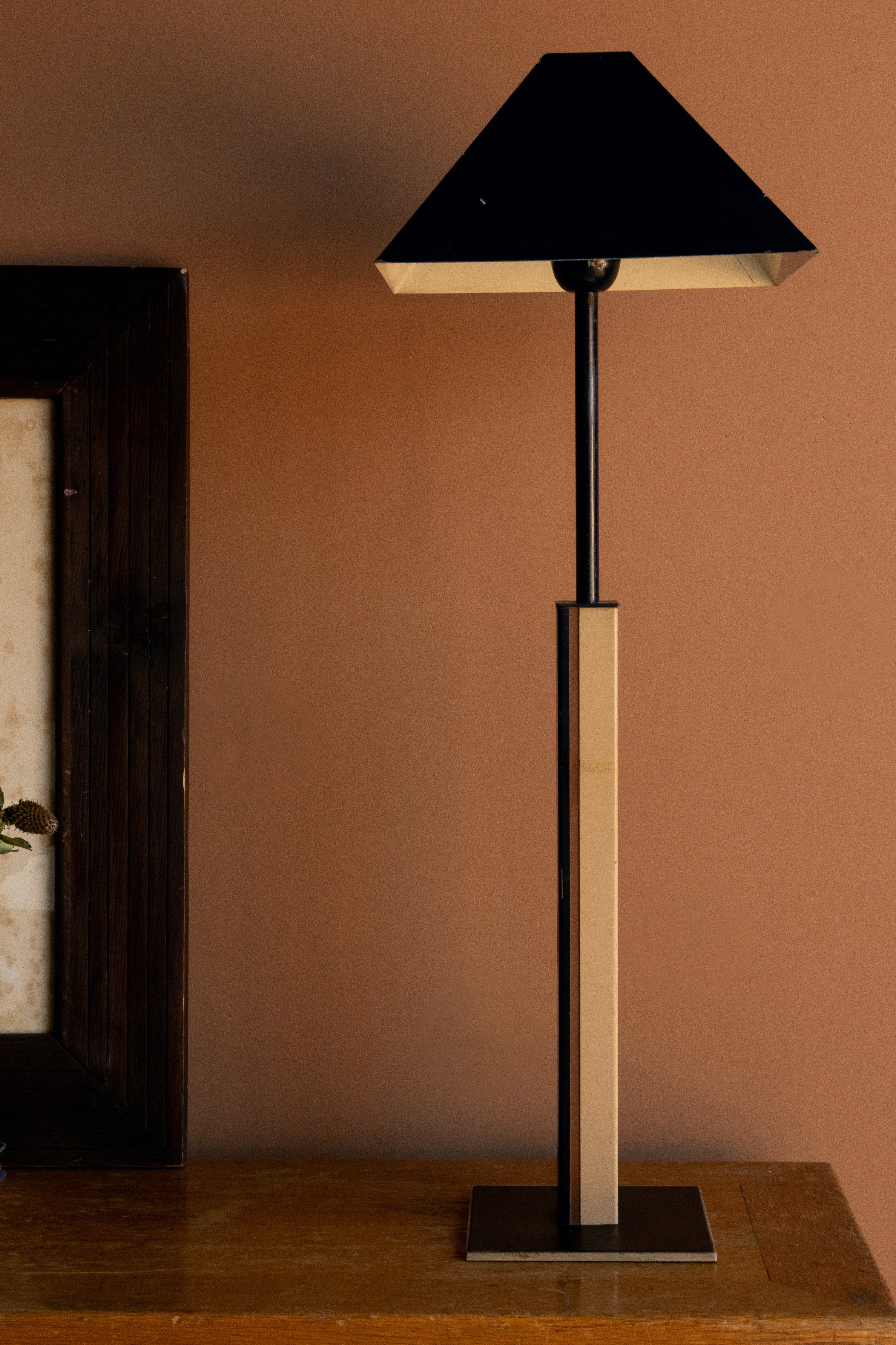Art Deco Steel Table Lamps, Pair