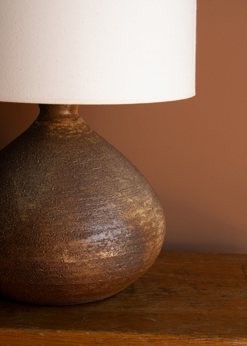 Antique Stoneware Table Lamp