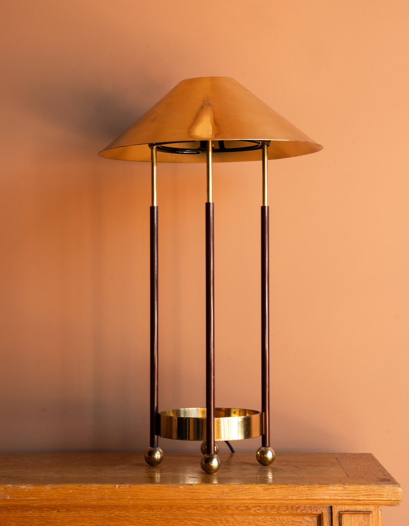 Vintage Art Deco Brass Table Lamp